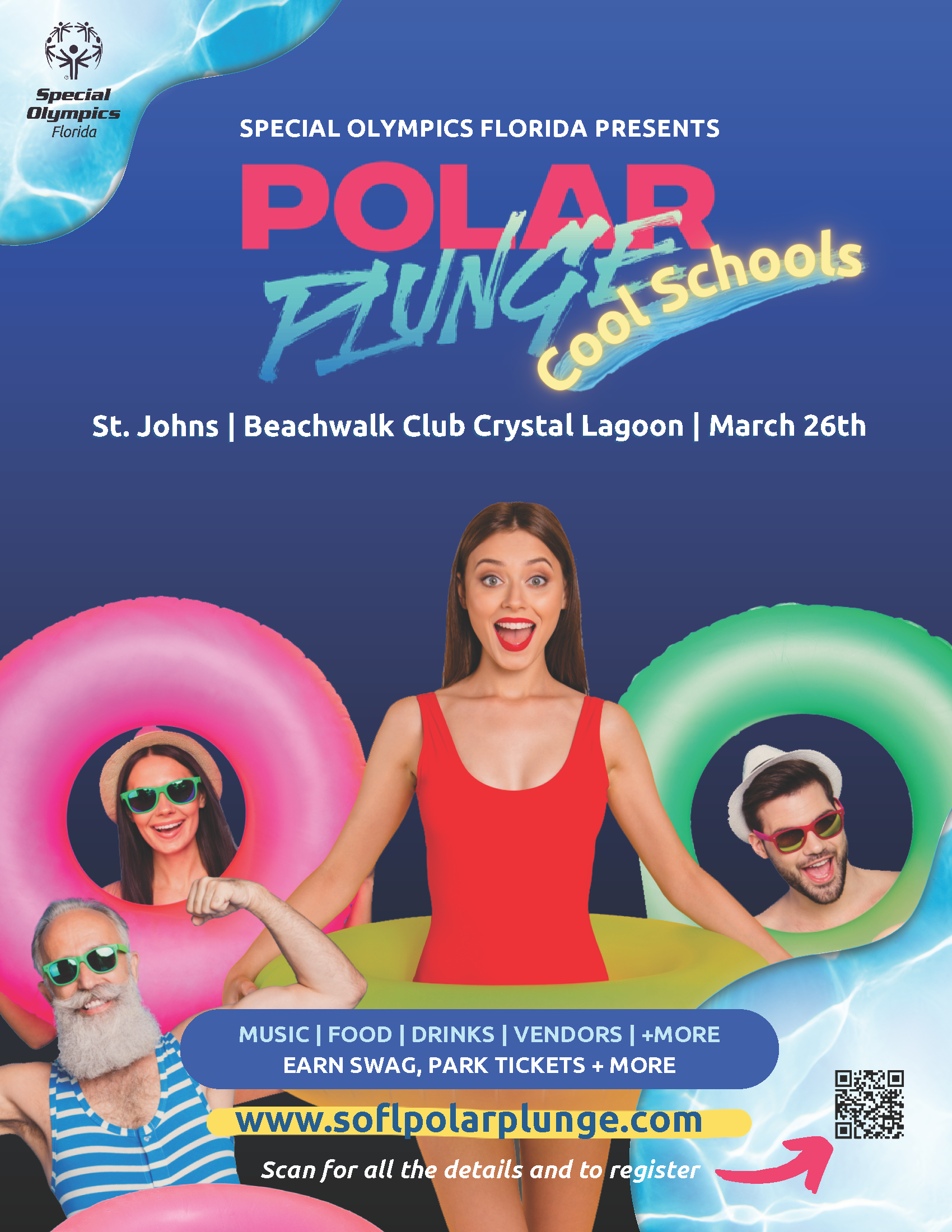 Polar Plunge Cool Schools St. Johns Poster 2022