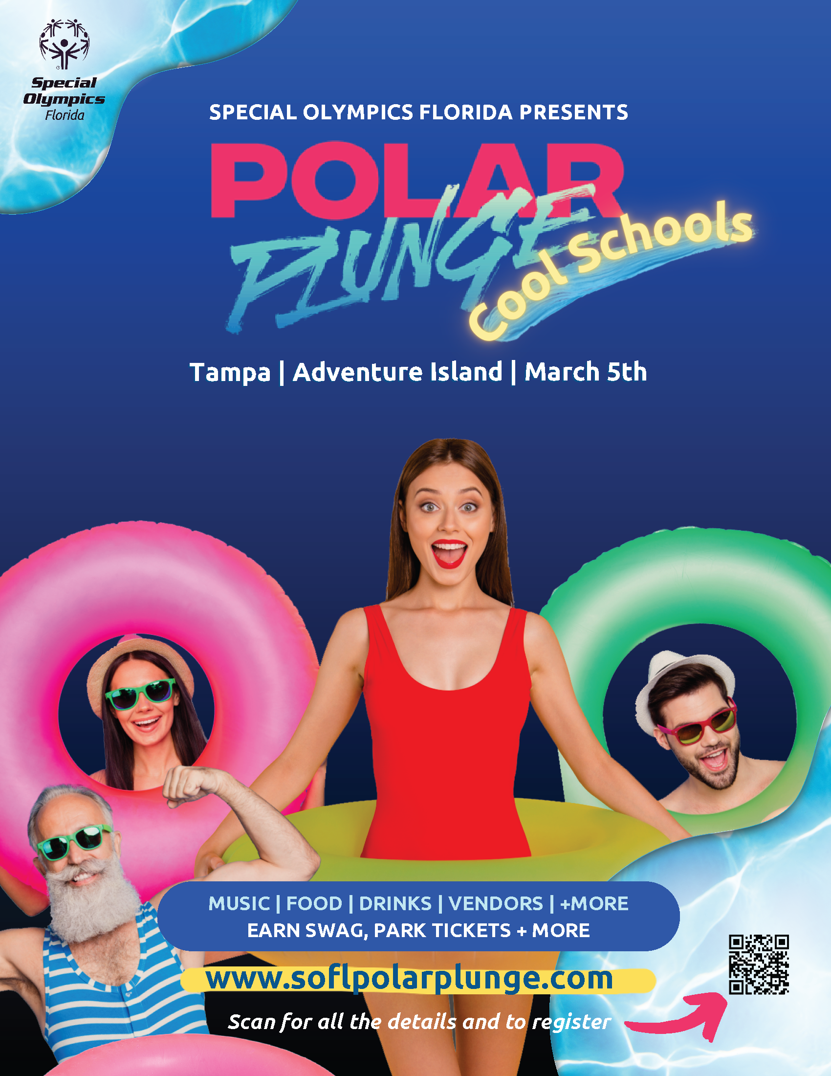 Polar Plunge Cool Schools Tampa Poster