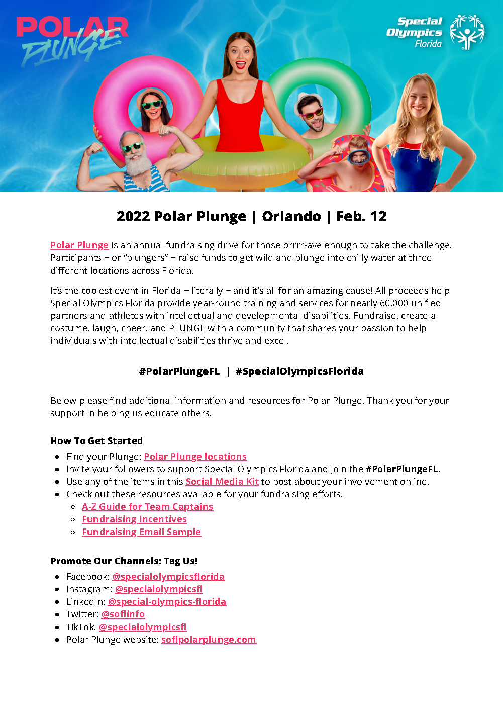 Polar Plunge Tampa - Read First