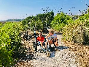 Zooming down the trails with my Best Friend