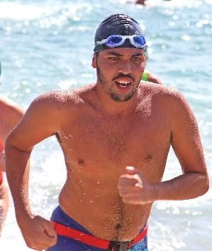 Representing Special Olympics in Swim Miami mile swim at Key Biscayne